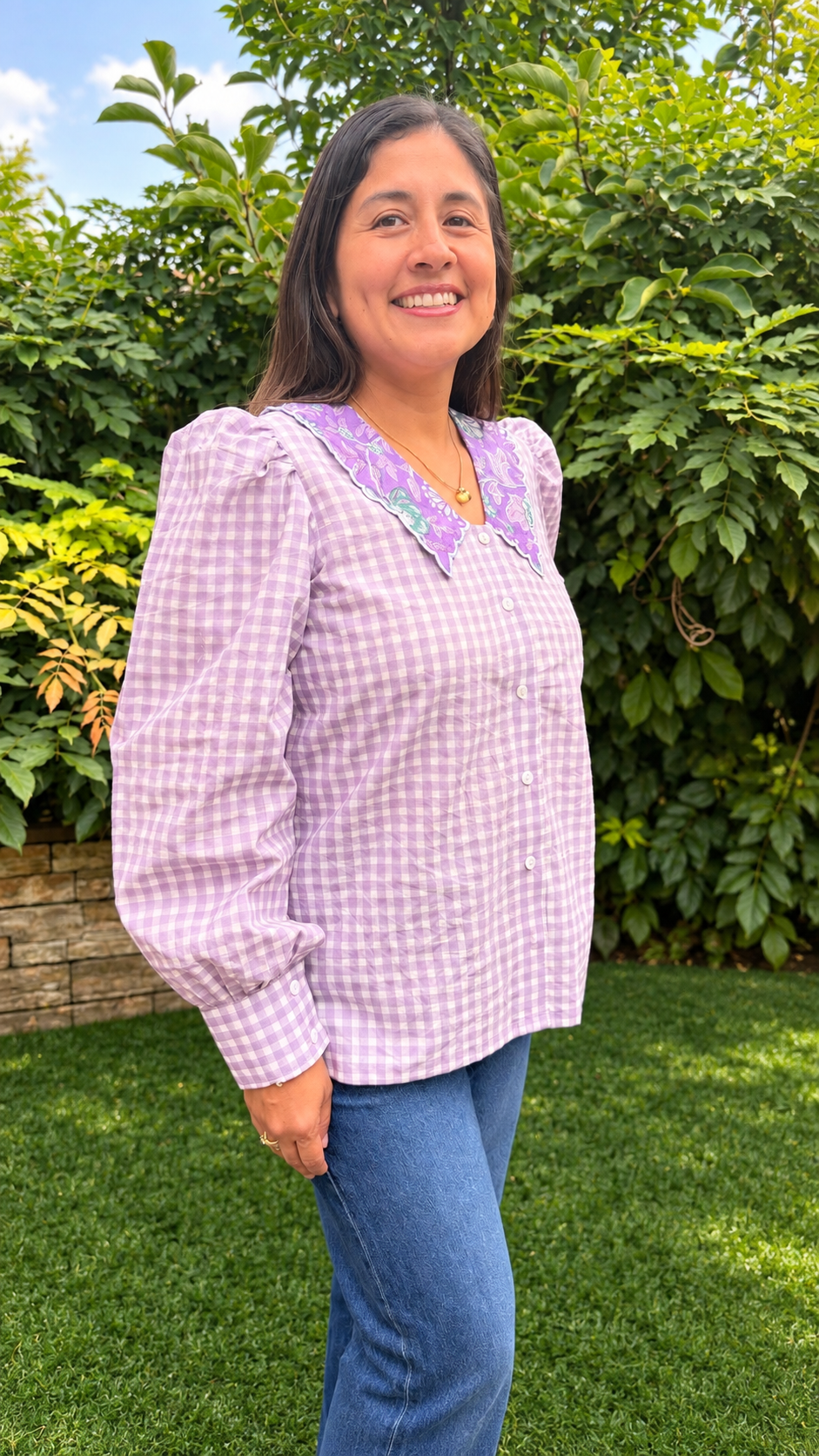 The Lavender Boom Blouse