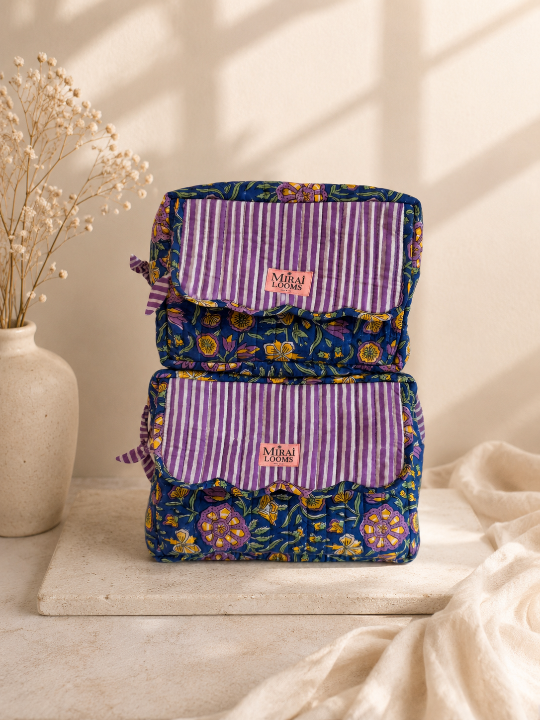 Neelkamal- Quilted Waterproof Toiletry Bag